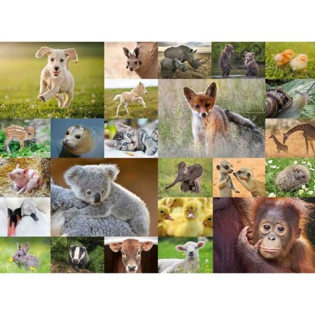 Puzzle pui de animale 200 piese